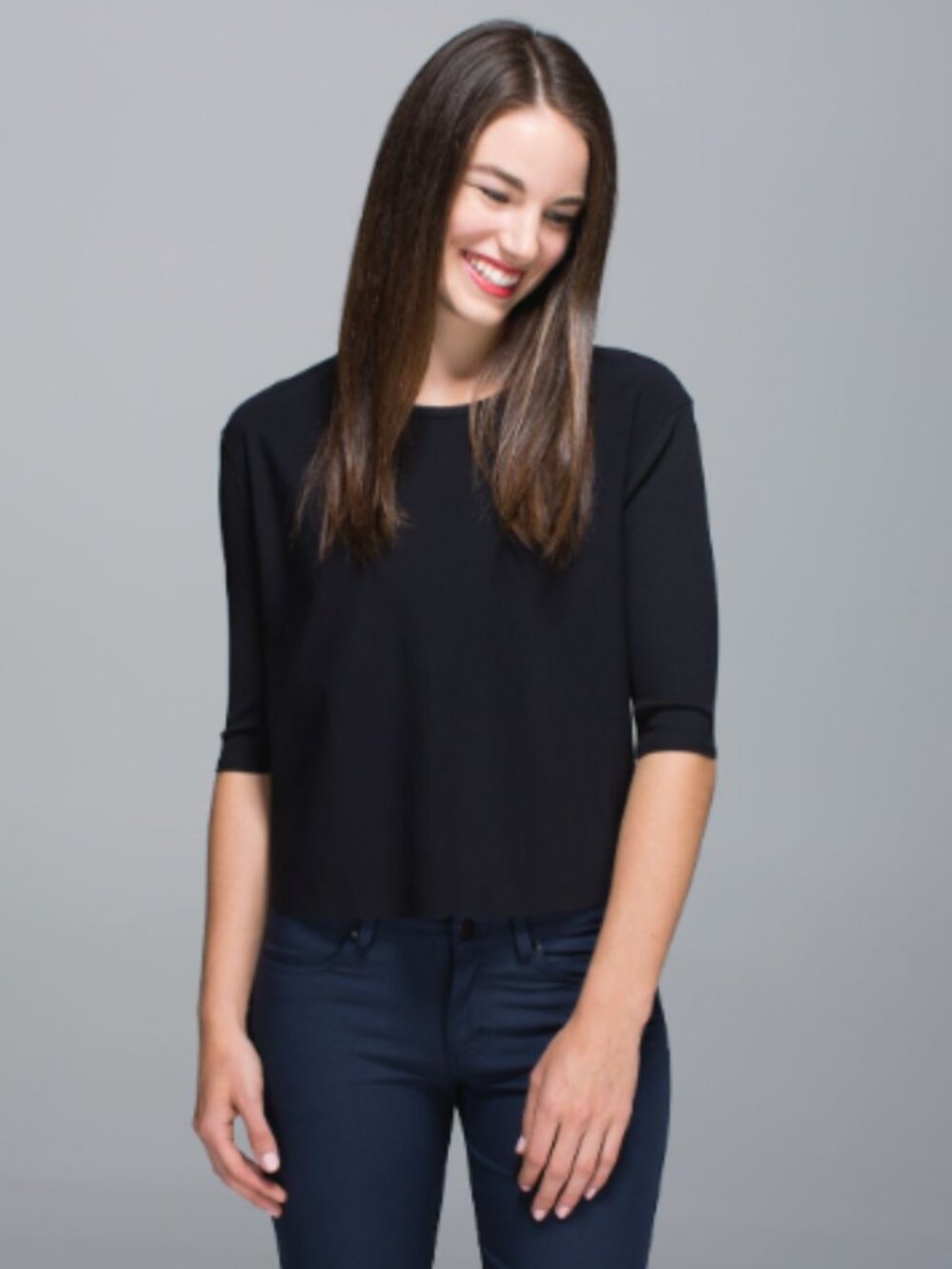 Lululemon Out Of This World Short Sleeve Tee Black Size 8